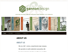 Tablet Screenshot of gannondesign.com